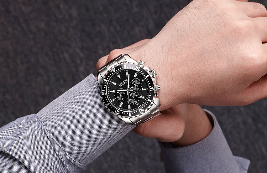 MEGIR business man Chronograph watch