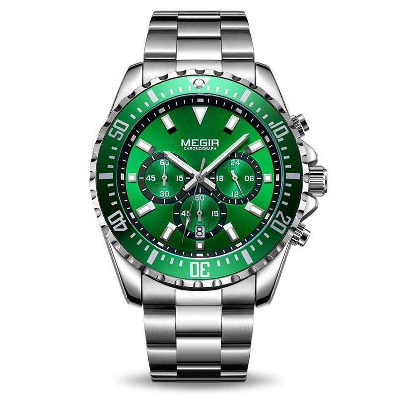 MEGIR business man Chronograph watch